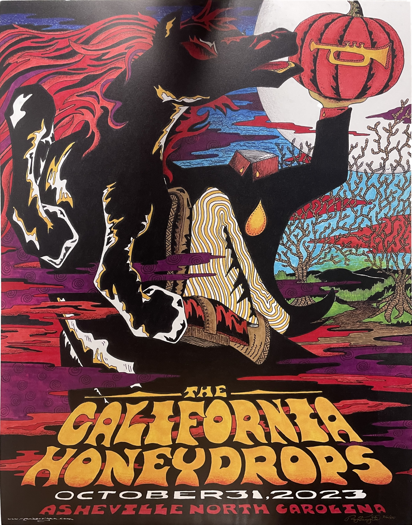 Asheville, NC 10/31/2023 Tour Poster