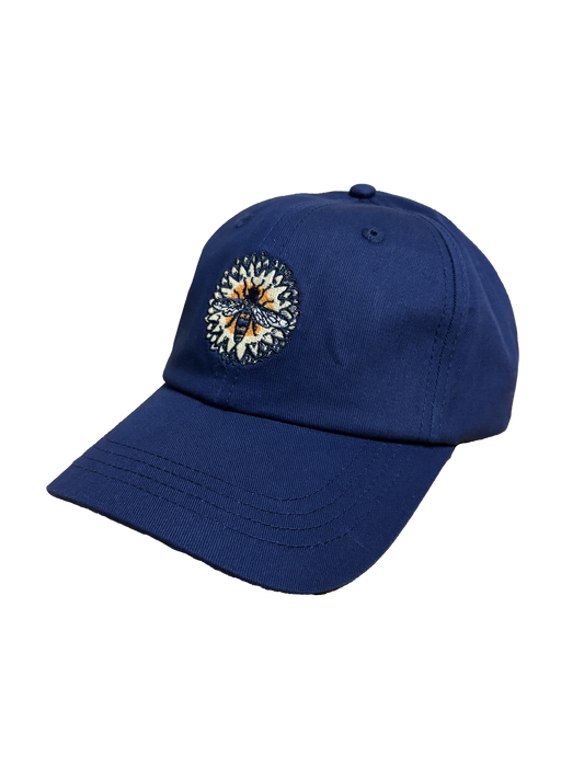 Bee Circle Dad Hat (Navy)