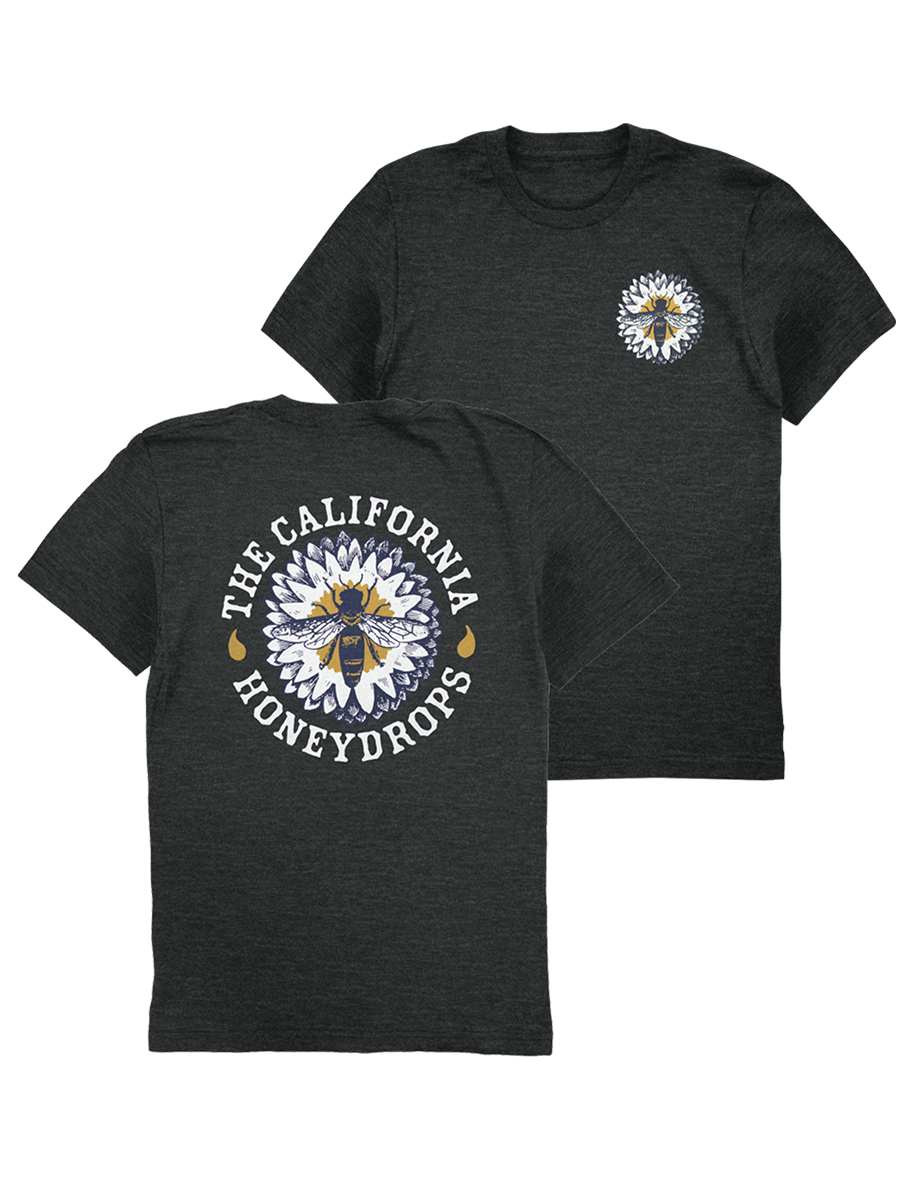 Circle Bee Tee (Heather Dark Gray)