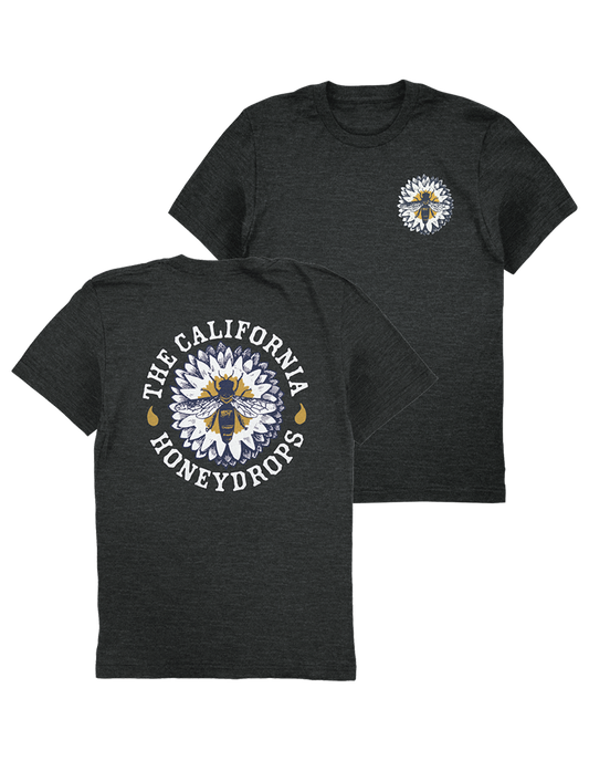 Circle Bee Tee (Heather Dark Gray)