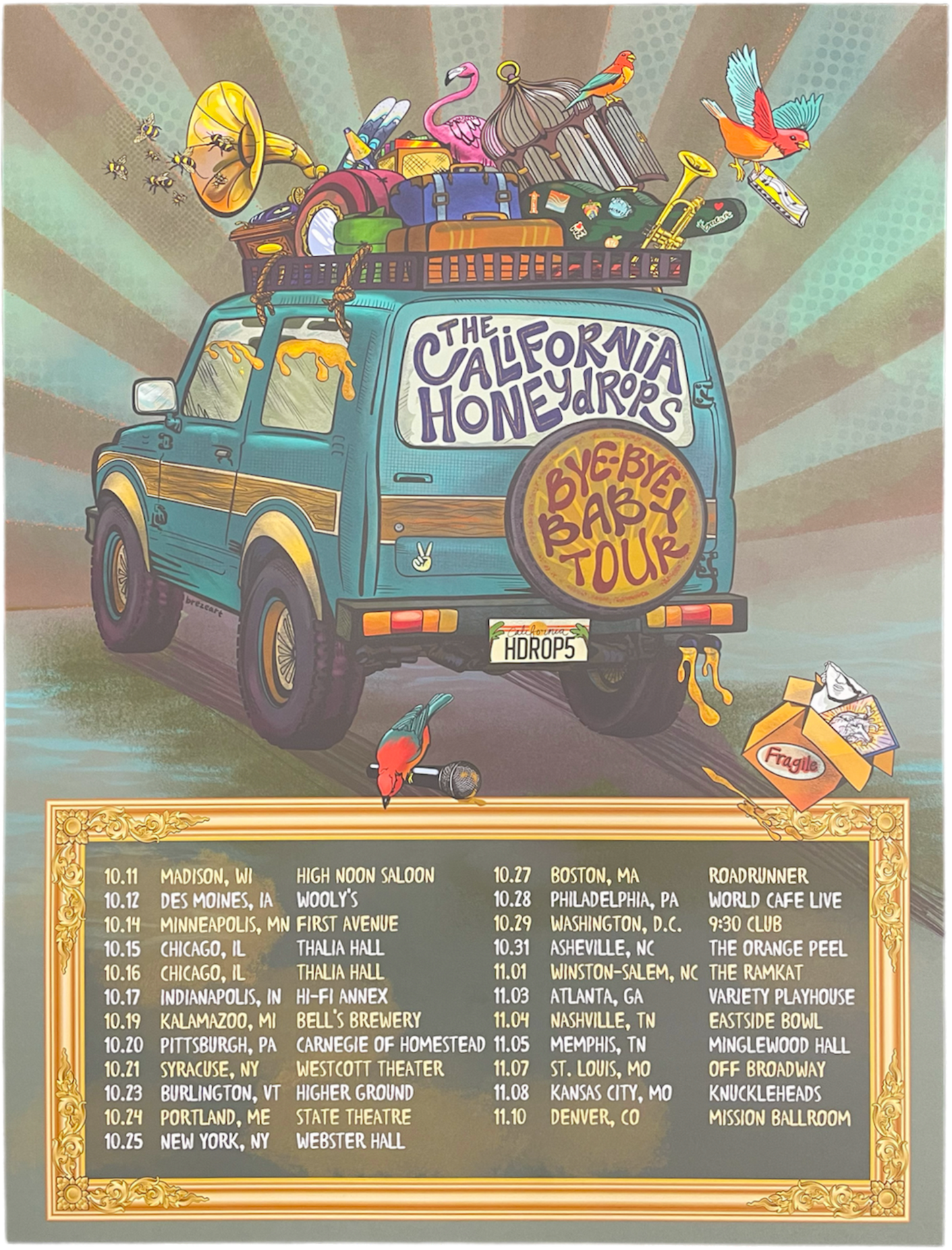 Bye Bye Baby Tour Poster