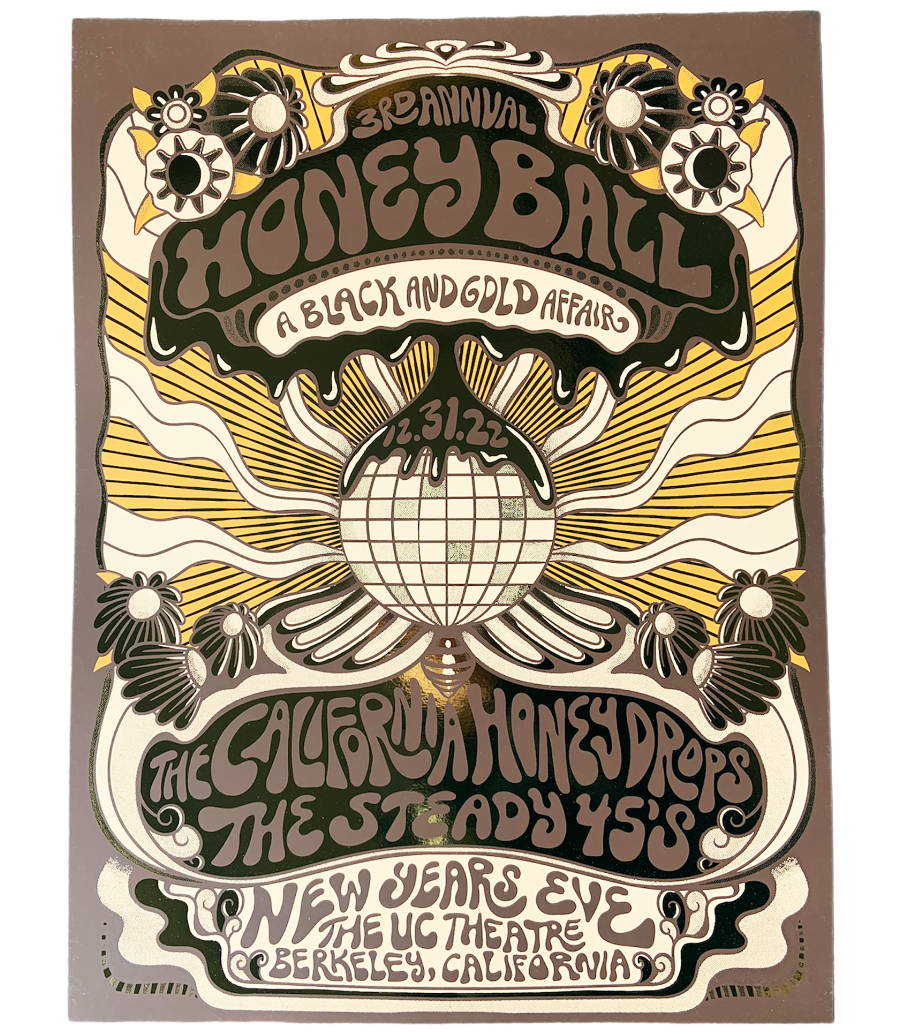 Honey Ball Foil Poster