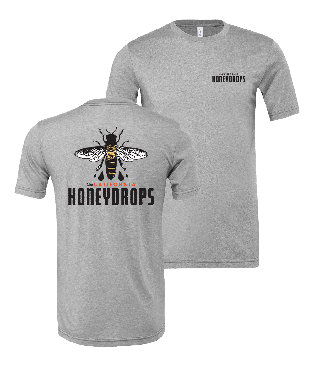 Simple Bee Tee (Heather Grey)