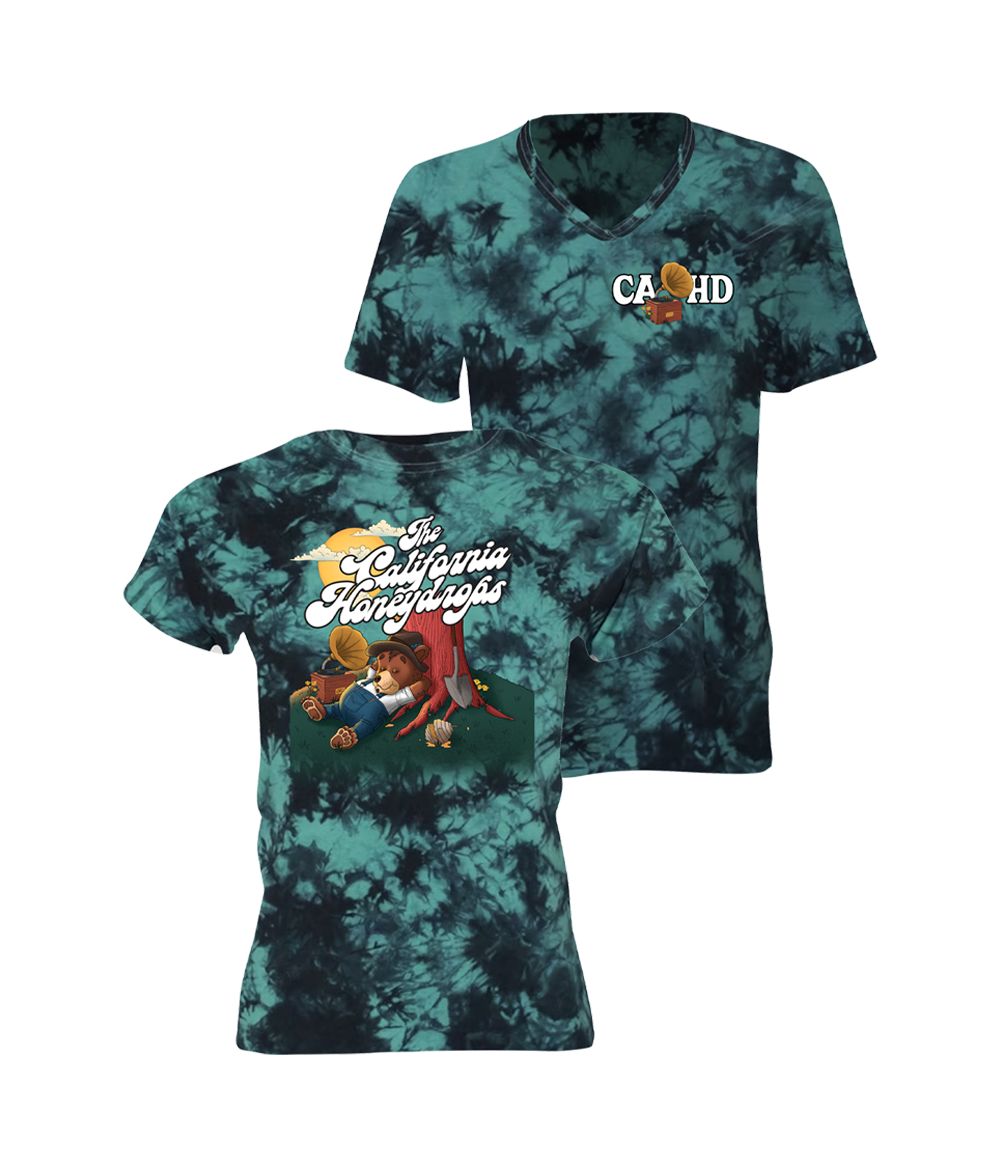 Women’s Keep On Diggin Tie Dye V-Neck Tee