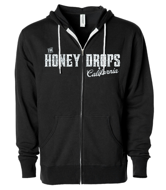 Split Logo Zip Hoodie (Black)