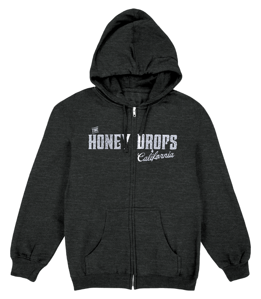 Split Logo Zip Hoodie (Heather Charcoal)
