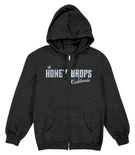 Split Logo Zip Hoodie (Heather Charcoal)