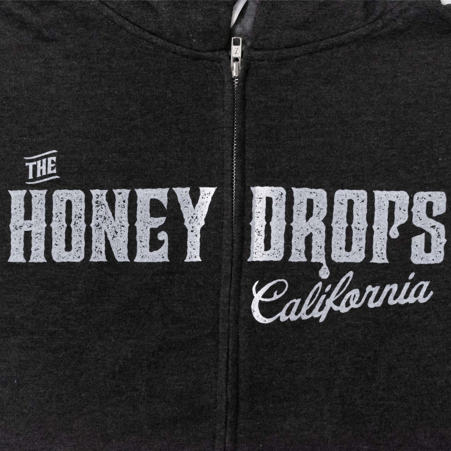 Split Logo Zip Hoodie (Heather Charcoal)