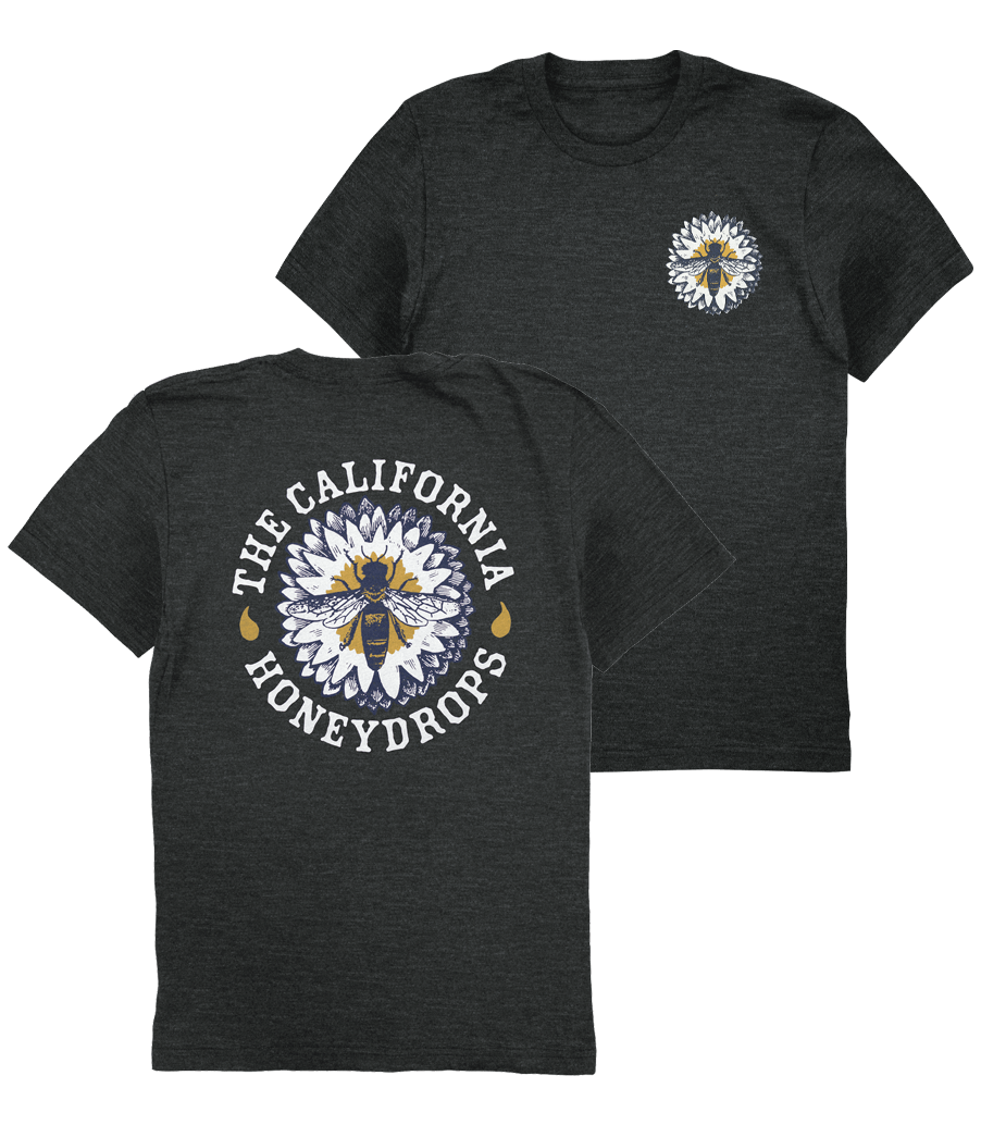 Circle Bee Tee (Heather Dark Gray)