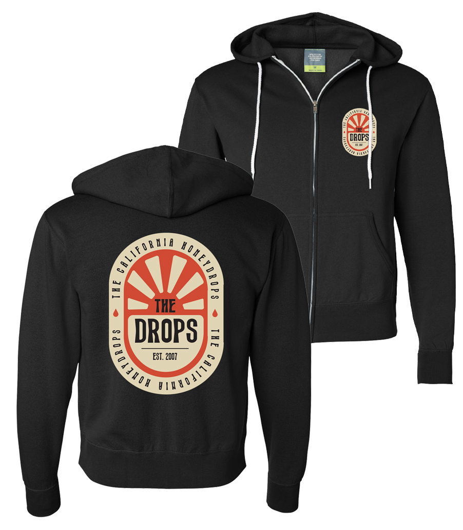 Sunburst Zip Hoodie (Black)