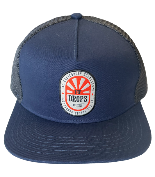 Sunburst Patch Trucker Hat (Navy)
