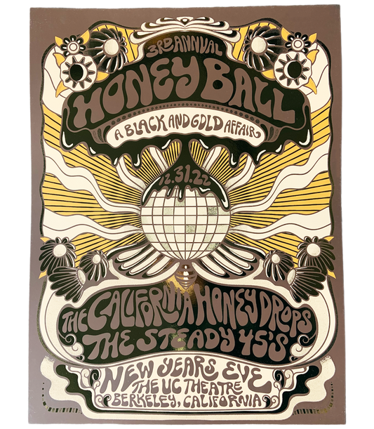 Honey Ball Foil Poster