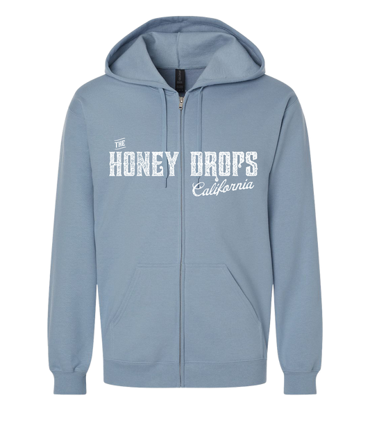 Split Logo ZIp Hoodie (Light Blue)