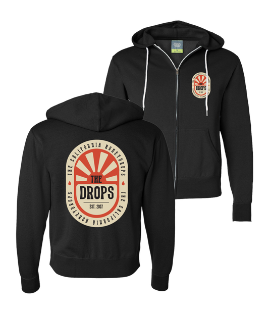 Sunburst Zip Hoodie (Black)