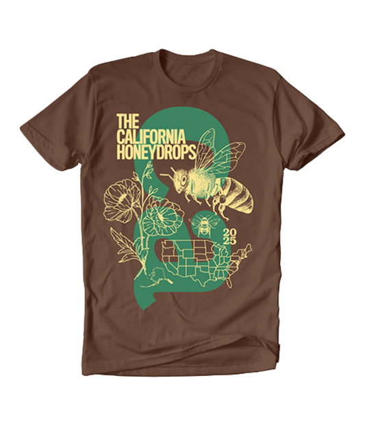 2025 Bee Map Tee (Brown)