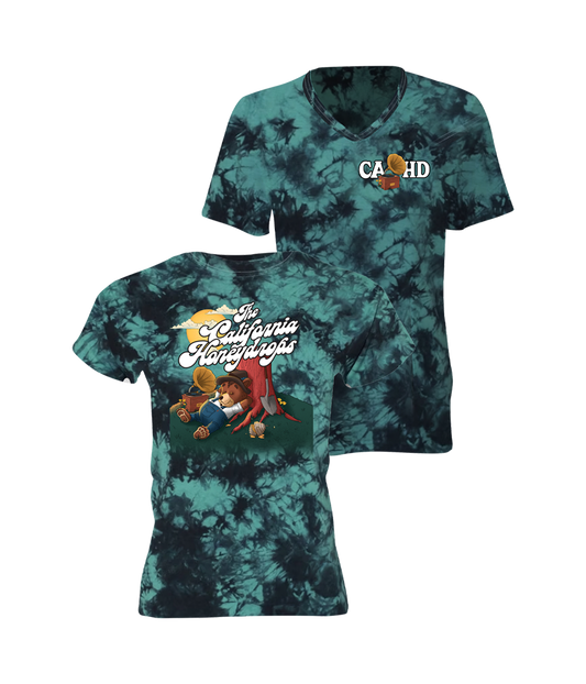 Women’s Keep On Diggin Tie Dye V-Neck Tee