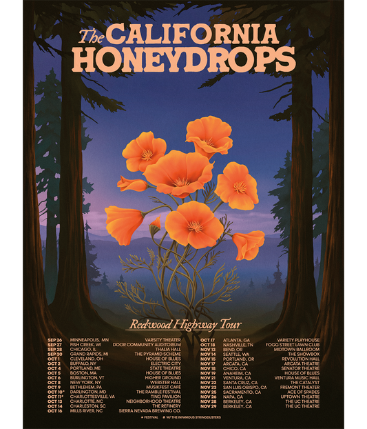 Redwood Highway Tour Poster