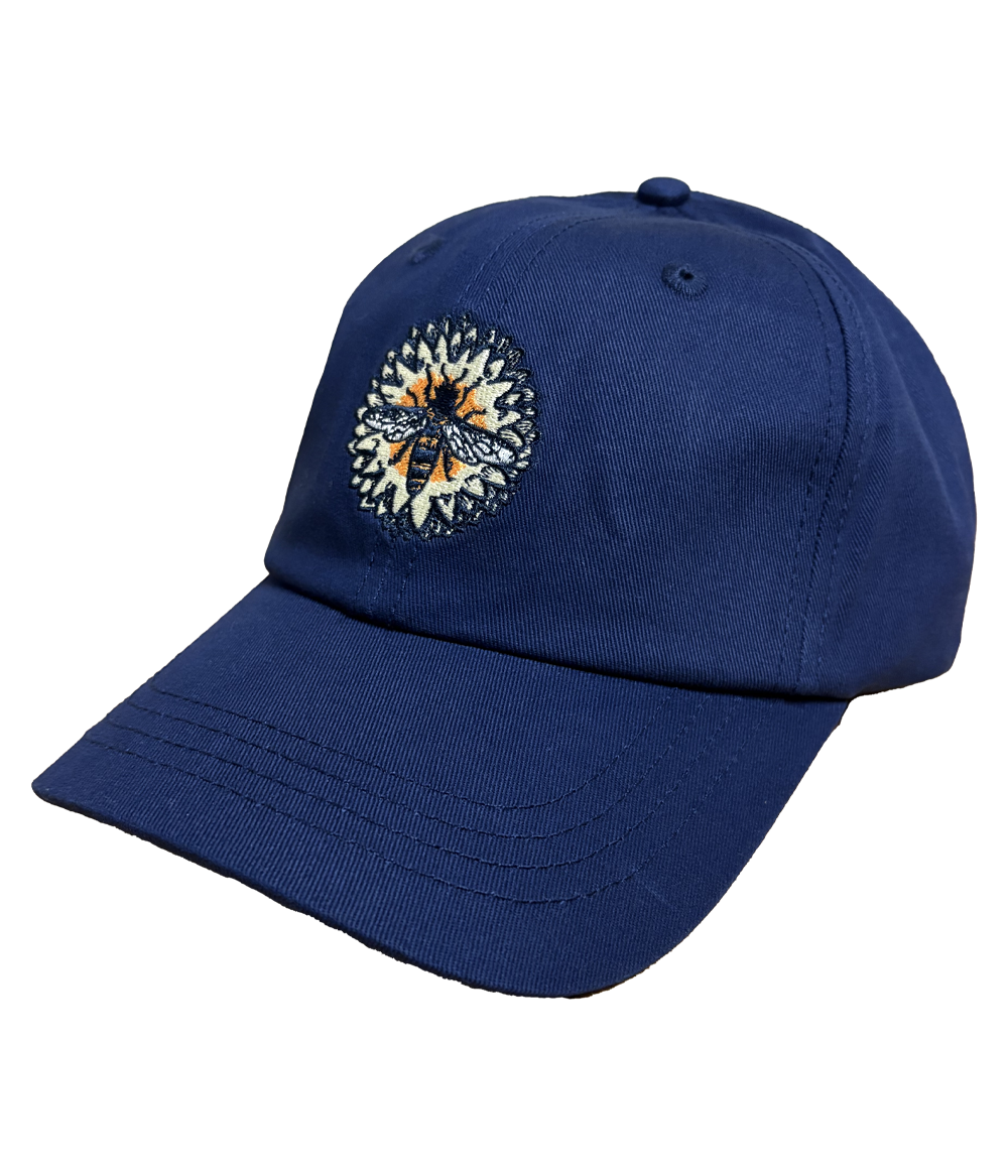 Bee Circle Dad Hat (Navy)